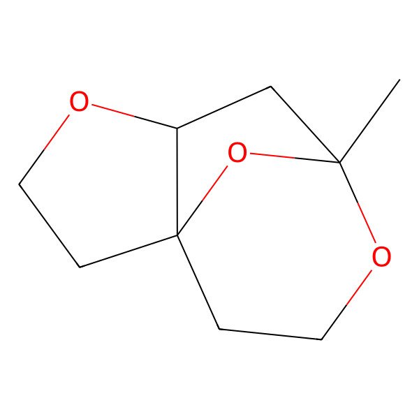 2D Structure of 7-Methyl-4,8,11-trioxatricyclo[5.3.1.01,5]undecane