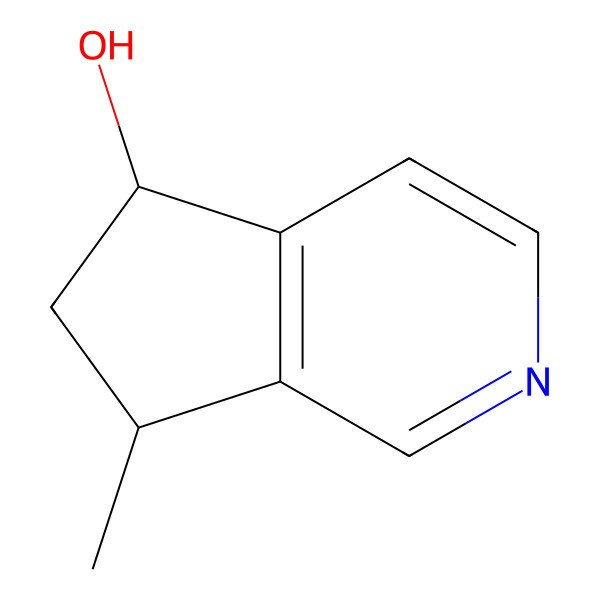 2D Structure of 7-methyl-6,7-dihydro-5H-cyclopenta[c]pyridin-5-ol