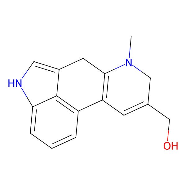 2D Structure of (7-methyl-6,8-dihydro-4H-indolo[4,3-fg]quinolin-9-yl)methanol