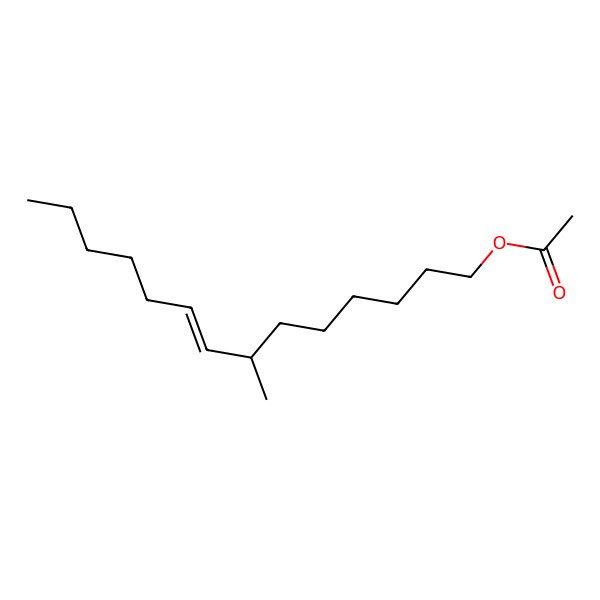 2D Structure of 7-Methyl-Z-tetradecen-1-ol acetate