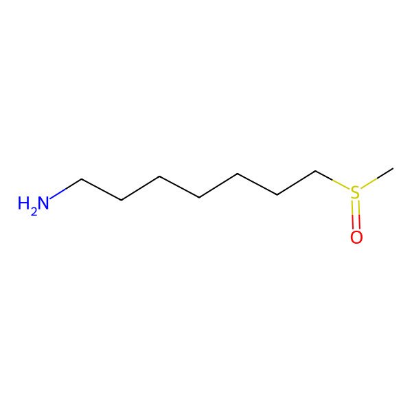 2D Structure of 7-(Methylsulfinyl)heptylamine