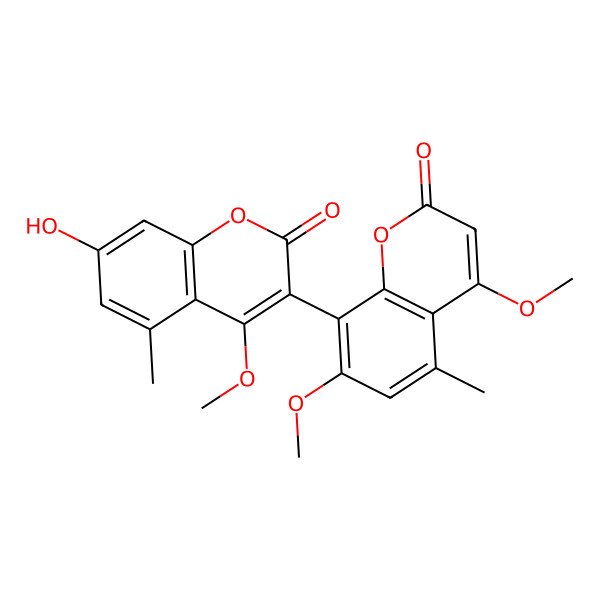 2D Structure of 7-O-Demethyl-3,8'-bisiderin