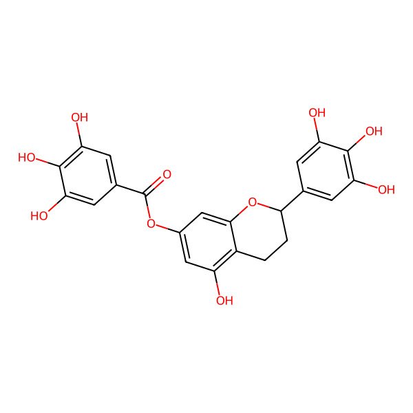 2D Structure of 7-O-Galloyltricetiflavan