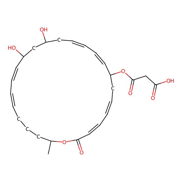 2D Structure of 7-O-Malonyl Macrolactin A