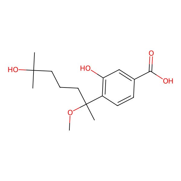 2D Structure of 7-O-methylhydroxysydonic acid