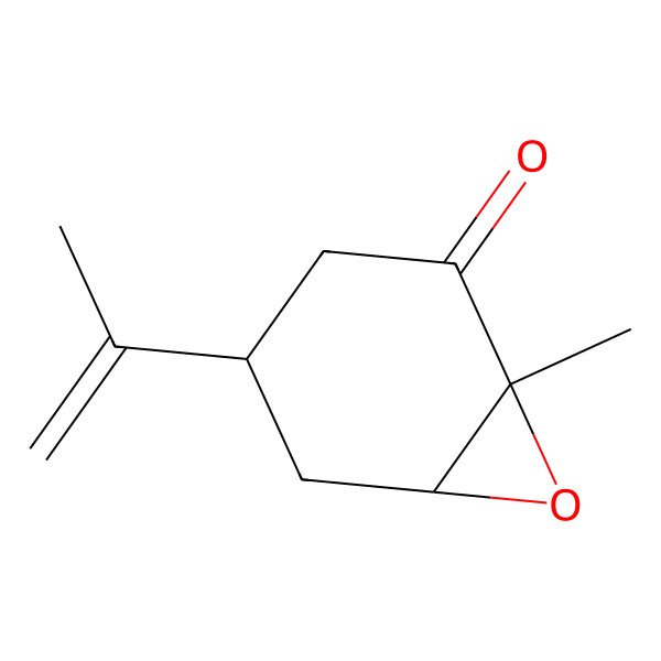 2D Structure of 7-Oxabicyclo[4.1.0]heptan-2-one, 1-methyl-4-(1-methylethenyl)-