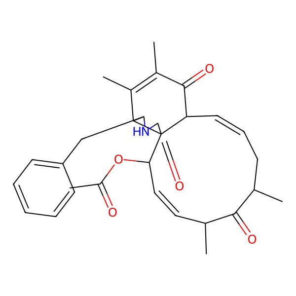 2D Structure of 7-oxo-cytochalasin C