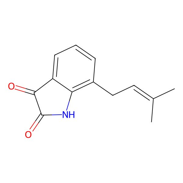 2D Structure of 7-Prenylisatin