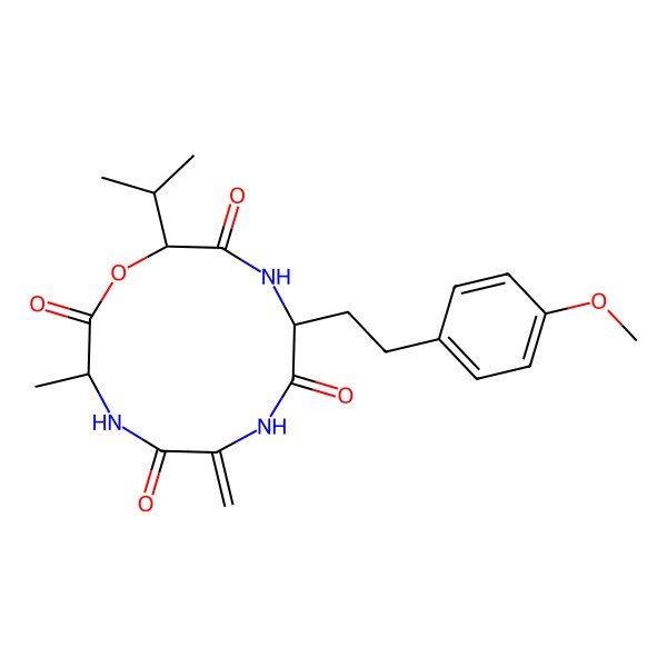 2D Structure of (2-amino-4-(4-methoxyphenyl)butanoic acid)-AM toxin I