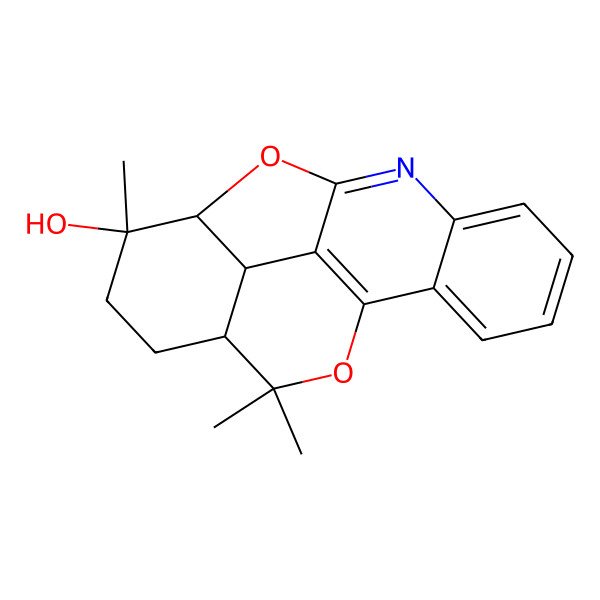 2D Structure of 11,11,15-Trimethyl-10,19-dioxa-2-azapentacyclo[14.2.1.03,8.09,18.012,17]nonadeca-1,3,5,7,9(18)-pentaen-15-ol