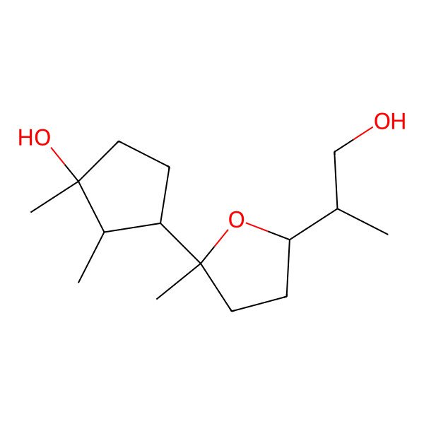 2D Structure of 7,10S-epoxycycloneran-3,15-diol