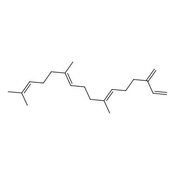 2D Structure of 7,11,15-Trimethyl-3-methylene-1,6,10,14-hexadecatetraene