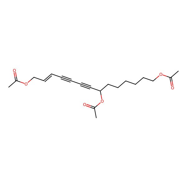 2D Structure of 7,14-Diacetyloxytetradec-12-en-8,10-diynyl acetate