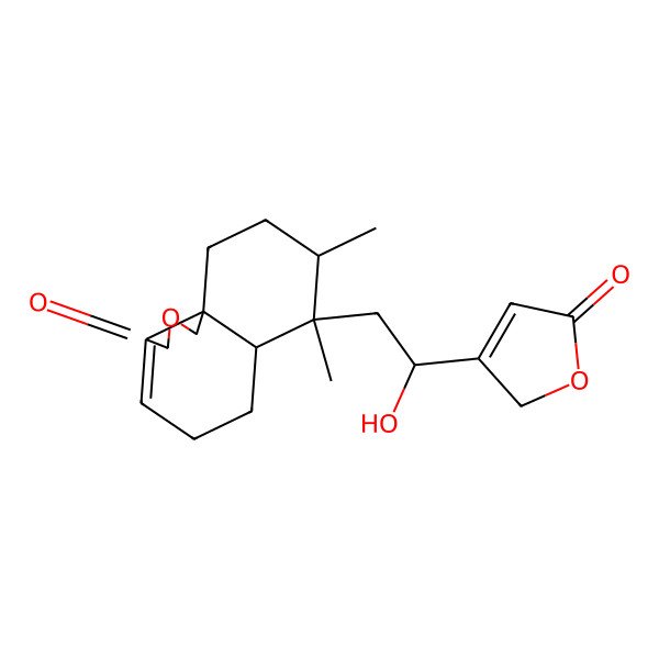 2D Structure of (6aR,7S,8R,10aS)-7-[(2R)-2-hydroxy-2-(5-oxo-2H-furan-3-yl)ethyl]-7,8-dimethyl-5,6,6a,8,9,10-hexahydro-1H-benzo[d][2]benzofuran-3-one