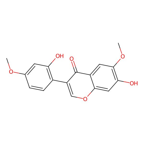 2D Structure of 7,2'-Dihydroxy-6,4'-dimethoxyisoflavone