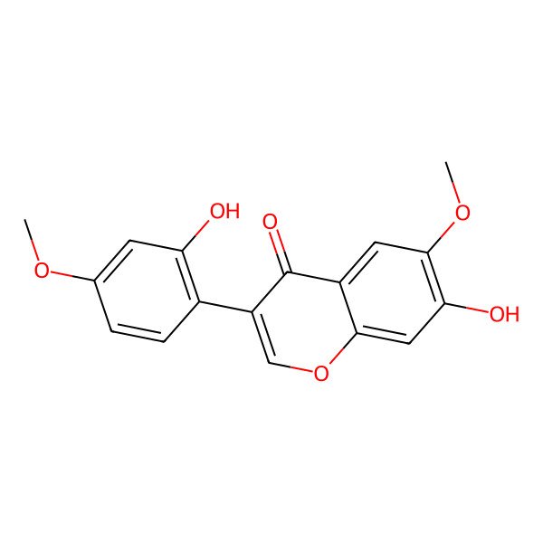 2D Structure of 7,2'-Dihydroxy-6,4'-dimethoxyisoflavone 2D Structure of 7,2'-Dihydroxy-6,4'-dimethoxyisoflavone