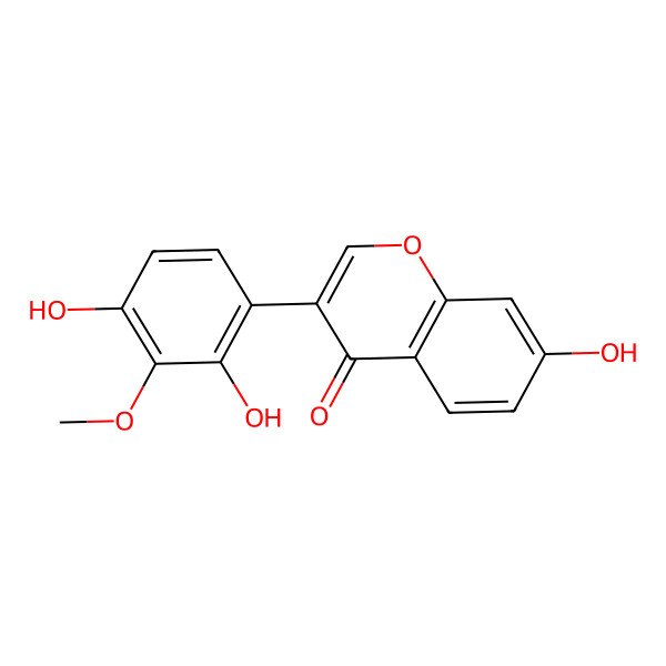 2D Structure of 7,2',4'-Trihydroxy-3'-methoxyisoflavone