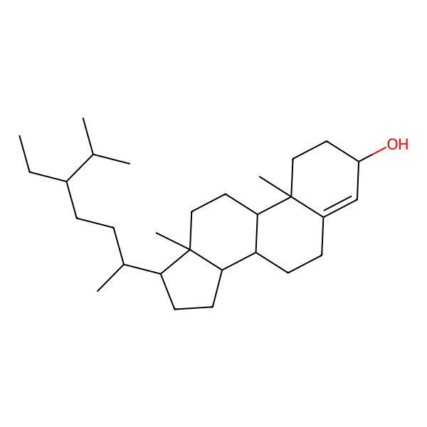 2D Structure of 17-(5-ethyl-6-methylheptan-2-yl)-10,13-dimethyl-2,3,6,7,8,9,11,12,14,15,16,17-dodecahydro-1H-cyclopenta[a]phenanthren-3-ol