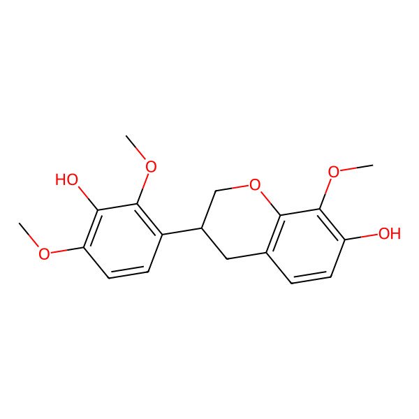 2D Structure of 7,3'-Dihydroxy-8,2',4'-trimethoxyisoflavan