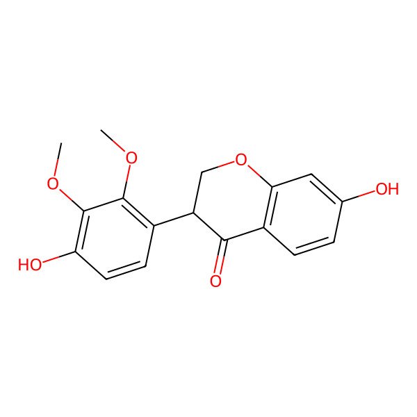 2D Structure of 7,4'-Dihydroxy-2',3'-dimethoxyisoflavanone