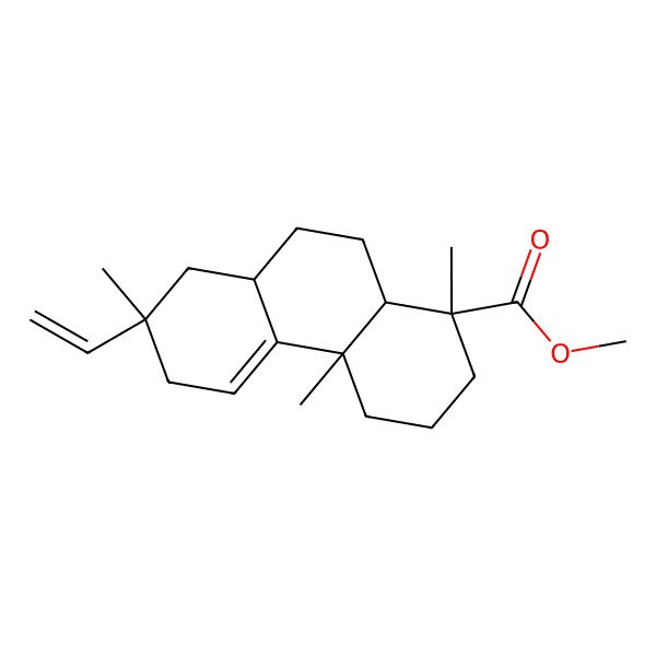 2D Structure of methyl (1R,4aR,7S,8aR,10aS)-7-ethenyl-1,4a,7-trimethyl-3,4,6,8,8a,9,10,10a-octahydro-2H-phenanthrene-1-carboxylate