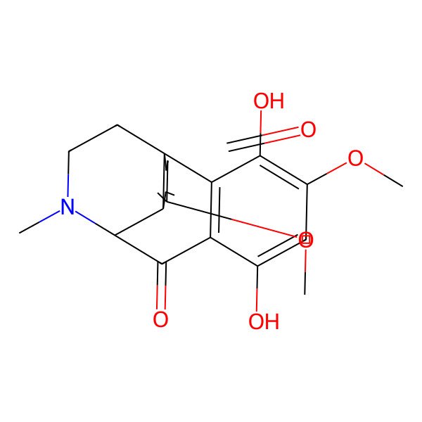 2D Structure of (1R,9R,10S)-3,6-dihydroxy-4,12-dimethoxy-17-methyl-17-azatetracyclo[7.5.3.01,10.02,7]heptadeca-2(7),3,5,11-tetraene-8,13-dione