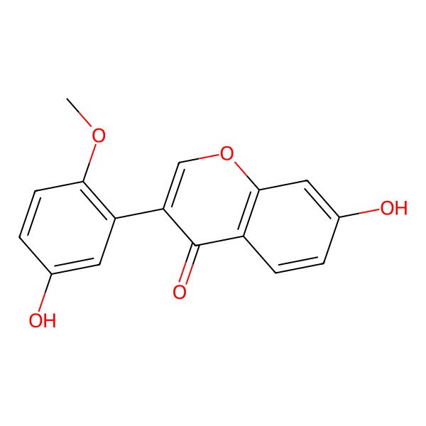 2D Structure of 7,5'-Dihydroxy-2'-methoxyisoflavone