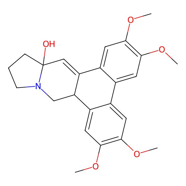 2D Structure of (8Br,13ar)-2,3,6,7-tetramethoxy-8b,9,12,13-tetrahydrodibenzo[f,h]pyrrolo[1,2-b]isoquinolin-13a(11h)-ol