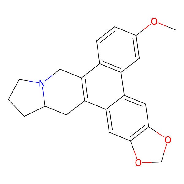 2D Structure of 13-Methoxy-5,7-dioxa-19-azahexacyclo[15.7.0.02,10.04,8.011,16.019,23]tetracosa-1(17),2,4(8),9,11(16),12,14-heptaene
