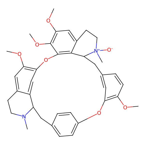 2D Structure of (1S,14S,15S)-9,20,21,25-tetramethoxy-15,30-dimethyl-15-oxido-7,23-dioxa-30-aza-15-azoniaheptacyclo[22.6.2.23,6.18,12.114,18.027,31.022,33]hexatriaconta-3(36),4,6(35),8,10,12(34),18,20,22(33),24,26,31-dodecaene