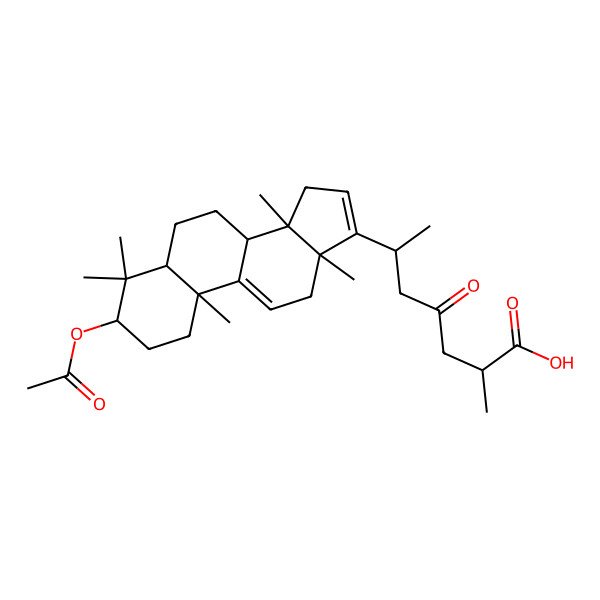 2D Structure of (2S,6R)-6-[(3R,5R,8S,10S,13S,14S)-3-acetyloxy-4,4,10,13,14-pentamethyl-2,3,5,6,7,8,12,15-octahydro-1H-cyclopenta[a]phenanthren-17-yl]-2-methyl-4-oxoheptanoic acid