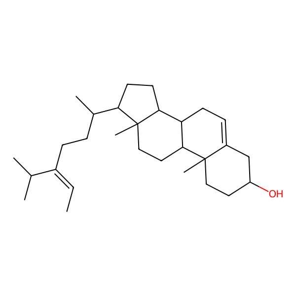 2D Structure of (3S,8R,9R,10R,13R,14R,17R)-10,13-dimethyl-17-[(E,2R)-5-propan-2-ylhept-5-en-2-yl]-2,3,4,7,8,9,11,12,14,15,16,17-dodecahydro-1H-cyclopenta[a]phenanthren-3-ol