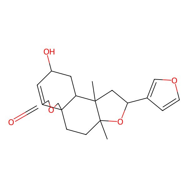 2D Structure of (1S,4S,6R,8R,9S,11R)-6-(furan-3-yl)-11-hydroxy-4,8-dimethyl-5,15-dioxatetracyclo[7.7.0.01,13.04,8]hexadec-12-en-14-one