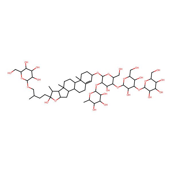 2D Structure of (2S,3R,4R,5R,6S)-2-[(2R,3R,4S,5S,6R)-5-[(2S,3R,4S,5R,6R)-3,5-dihydroxy-6-(hydroxymethyl)-4-[(2S,3R,4S,5S,6R)-3,4,5-trihydroxy-6-(hydroxymethyl)oxan-2-yl]oxyoxan-2-yl]oxy-4-hydroxy-6-(hydroxymethyl)-2-[[(1S,2S,4S,6R,7S,8R,9S,12S,13R,16S)-6-hydroxy-7,9,13-trimethyl-6-[(3S)-3-methyl-4-[(2S,3R,4S,5S,6R)-3,4,5-trihydroxy-6-(hydroxymethyl)oxan-2-yl]oxybutyl]-5-oxapentacyclo[10.8.0.02,9.04,8.013,18]icos-17-en-16-yl]oxy]oxan-3-yl]oxy-6-methyloxane-3,4,5-triol