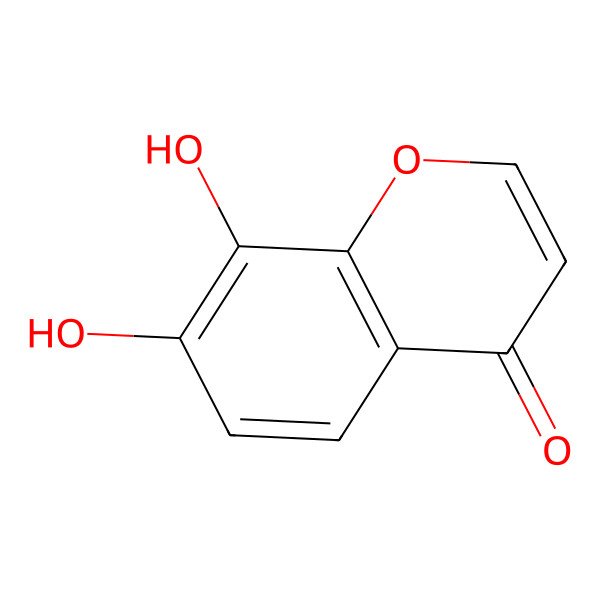 2D Structure of 7,8-Dihydroxychromen-4-one