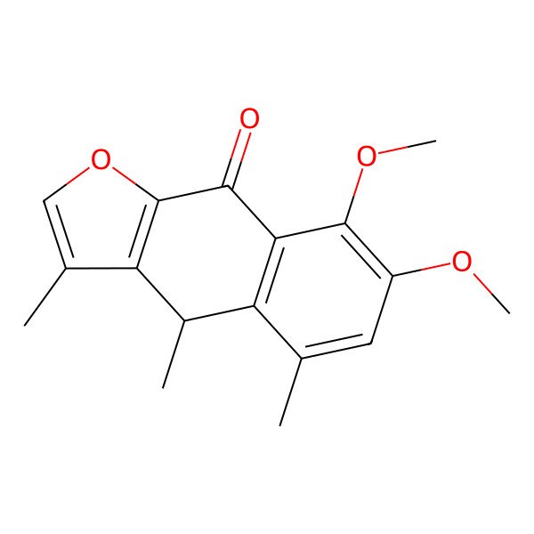 2D Structure of 7,8-dimethoxy-3,4,5-trimethyl-4H-benzo[f][1]benzofuran-9-one