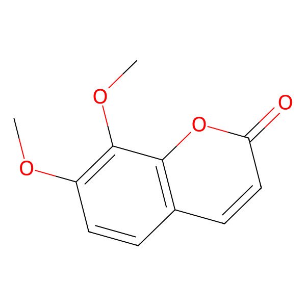 2D Structure of 7,8-Dimethoxycoumarin