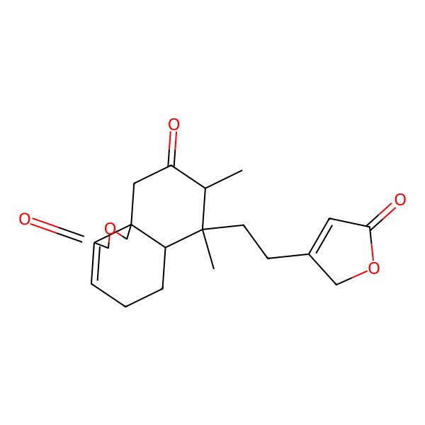 2D Structure of 7,8-dimethyl-7-[2-(5-oxo-2H-furan-3-yl)ethyl]-1,5,6,6a,8,10-hexahydrobenzo[d][2]benzofuran-3,9-dione