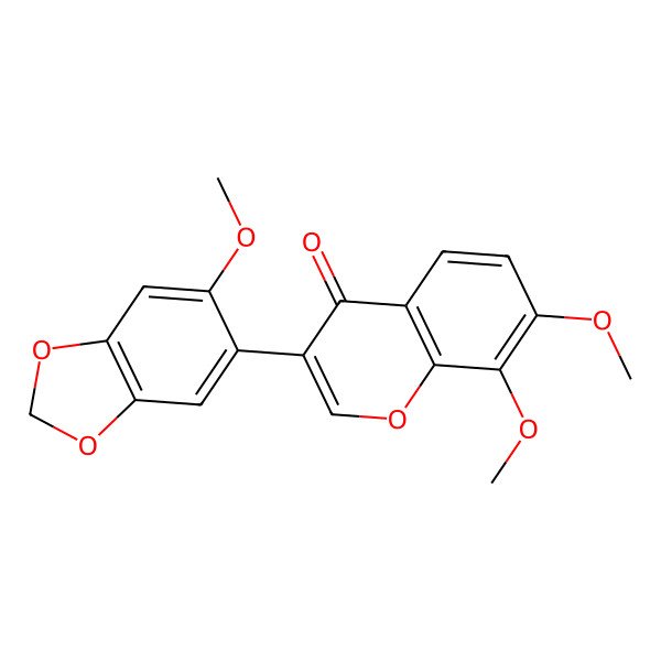 2D Structure of 7,8,2'-Trimethoxy-4',5'-methylenedioxyisoflavone