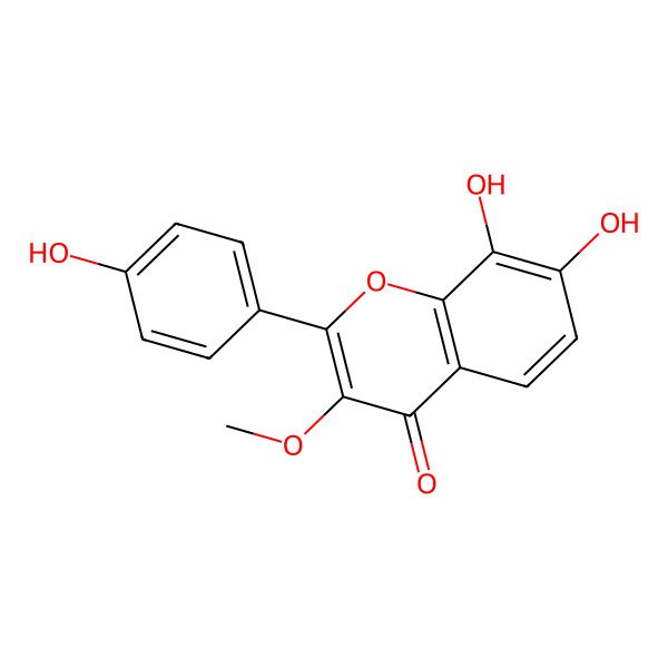 2D Structure of 7,8,4'-Trihydroxy-3-methoxyflavone