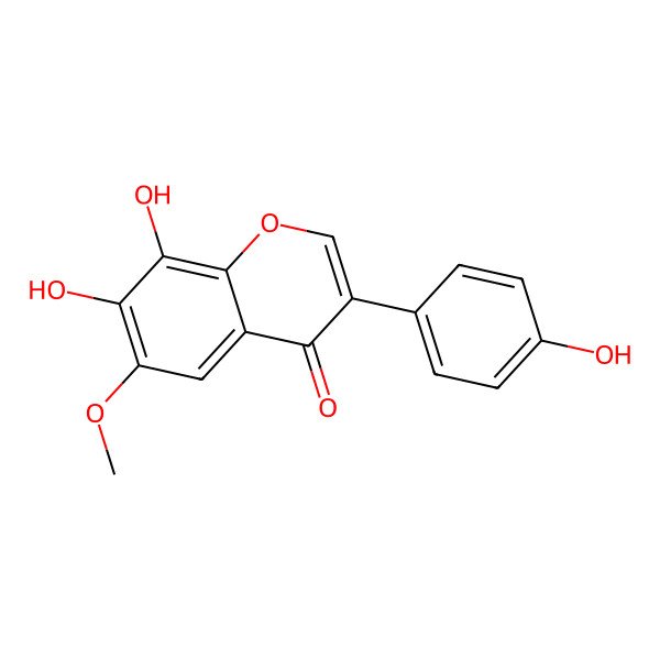 2D Structure of 7,8,4'-Trihydroxy-6-methoxyisoflavone