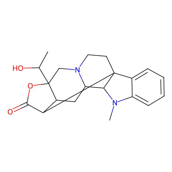 2D Structure of 16-(1-Hydroxyethyl)-8-methyl-15-oxa-8,18-diazahexacyclo[11.7.0.01,9.02,7.010,18.012,16]icosa-2,4,6-trien-14-one