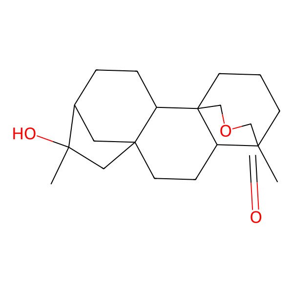 2D Structure of (1R,2S,5R,6R,8S,11S,12S)-6-hydroxy-6,12-dimethyl-14-oxapentacyclo[10.3.3.15,8.01,11.02,8]nonadecan-13-one