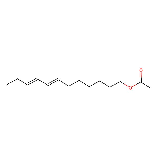 2D Structure of 7,9-Dodecadienyl acetate, (7E,9Z)-