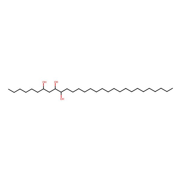 2D Structure of 7,9,10-Nonacosanetriol