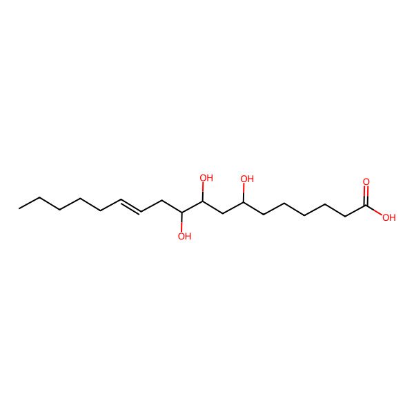 2D Structure of 7,9,10-Trihydroxyoctadec-12-enoic acid