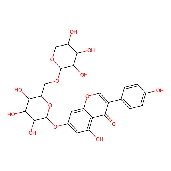 2D Structure of 5-Hydroxy-3-(4-hydroxyphenyl)-7-[3,4,5-trihydroxy-6-[(3,4,5-trihydroxyoxan-2-yl)oxymethyl]oxan-2-yl]oxychromen-4-one