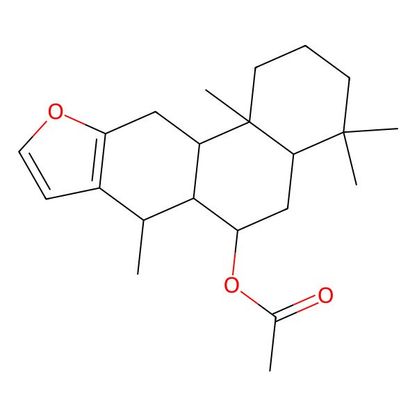 2D Structure of 7beta-Acetoxyvouacapane