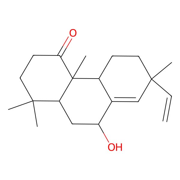 2D Structure of 7beta-Hydroxyisopimara-8(14),15-dien-1-one