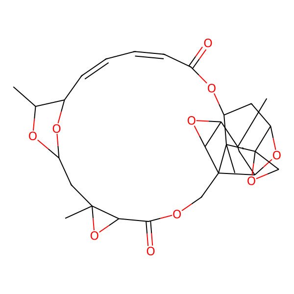 2D Structure of 7beta,8,beta2,'3'-diepoxyroridin H